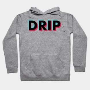 Drip Glitch Black Hoodie